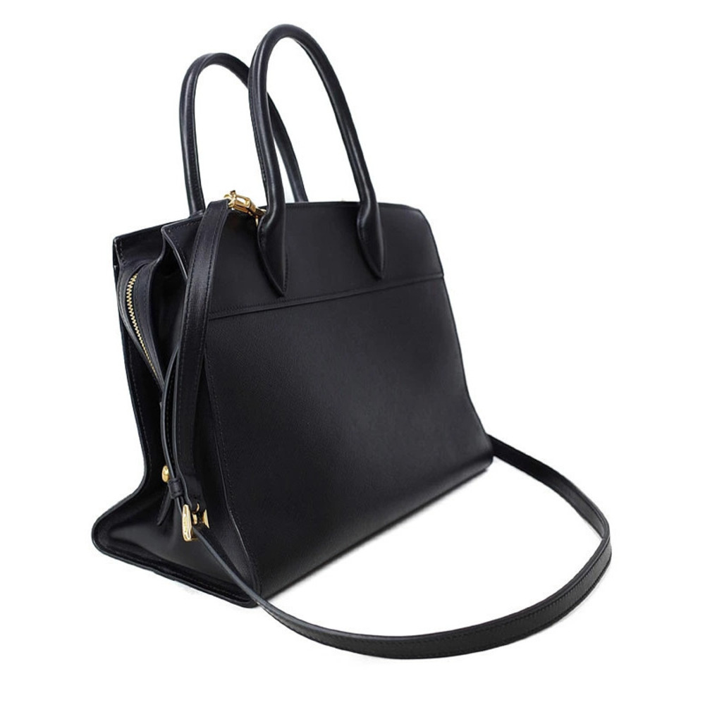 Prada leather Esplanade City black Saffiano tote Calf